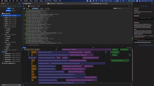 Xcode 14 Build Timeline смотреть онлайн