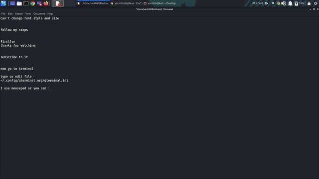 Fix Terminal Font not changing in Kali Linux смотреть онлайн