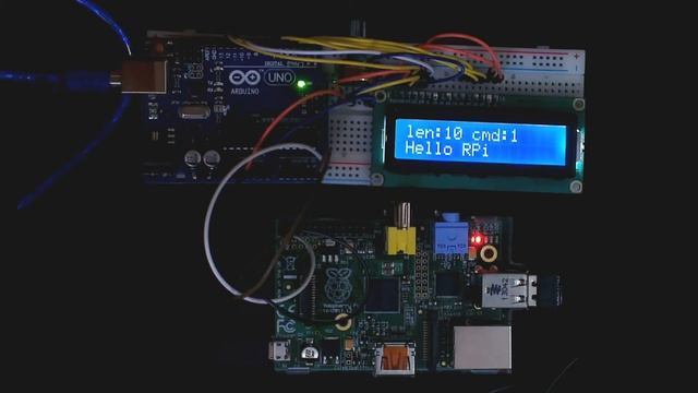 Raspberry Pi send block of data to Arduino using I2C смотреть онлайн