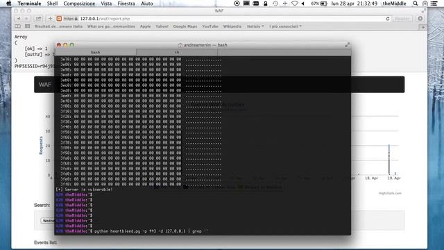 HeartBleed in pratica (OpenSSL, Memory dump e Session Hijacking) смотреть онлайн