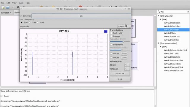 Три типа WX GUI Chooser в GnuRadio смотреть онлайн