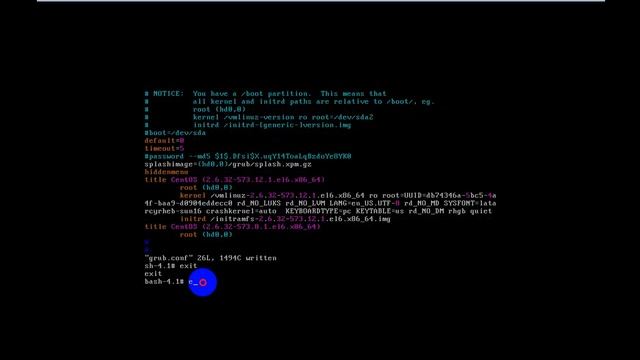 How to recover linux grub password in centos6 / redhat / red hat enterprise / fedora. смотреть онлайн