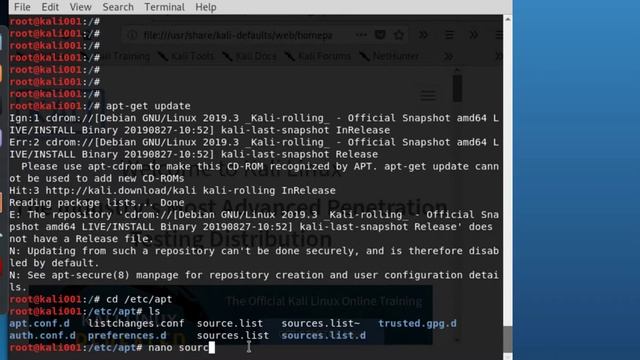 Kali Linux Repository Update Error | NWN12