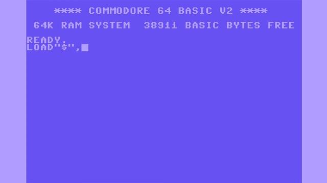 How To Show The Directory Of A C64 Disk Drive смотреть онлайн