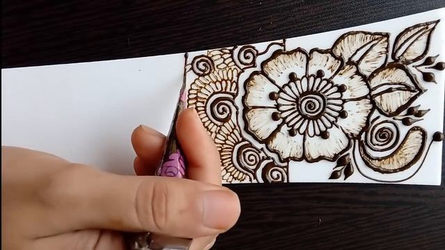 How to learn Mehndi for beginners-Class #18 || Border design || step by step смотреть онлайн