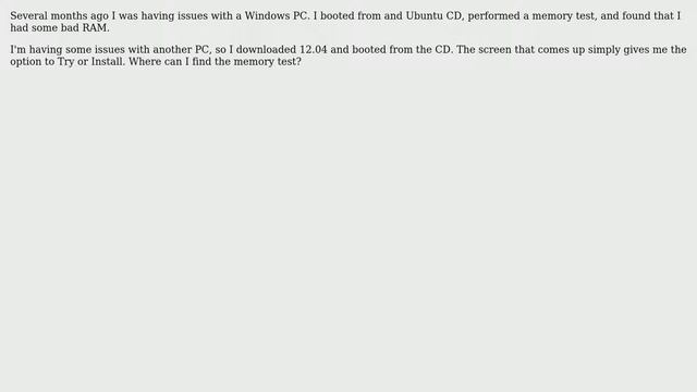 Ubuntu: Ubuntu Memory Test (2 Solutions!!) смотреть онлайн