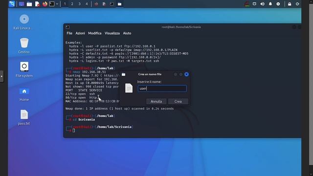 HACKERARE una PASSWORD con HYDRA ed HASHCAT su kali linux смотреть онлайн