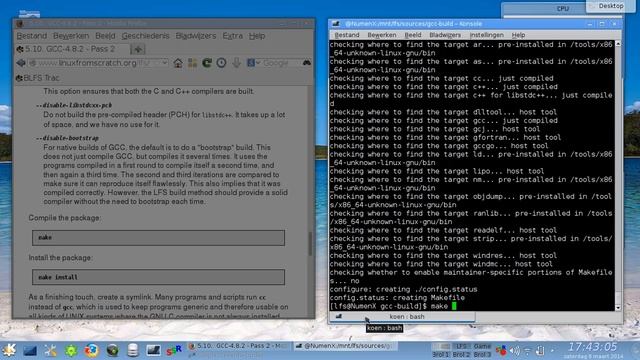 LFS 7.5 Systemd Tutorial Part 10 GCC-4.8.2 Pass 2 смотреть онлайн
