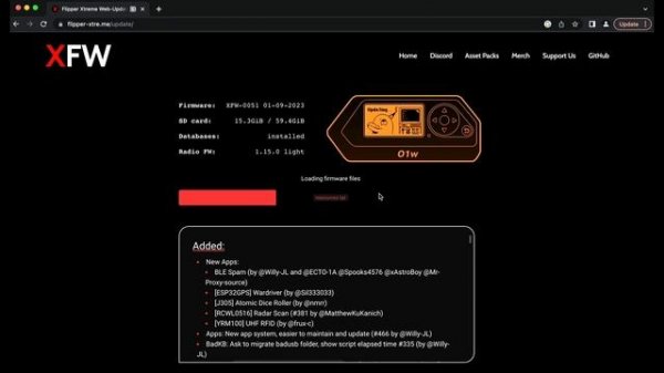 Xtreme Web Updater for Flipper Zero + ESP Flasher Marauder/Evil Portal