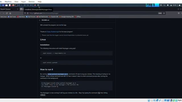 belajar Keylogger pada kali linux смотреть онлайн