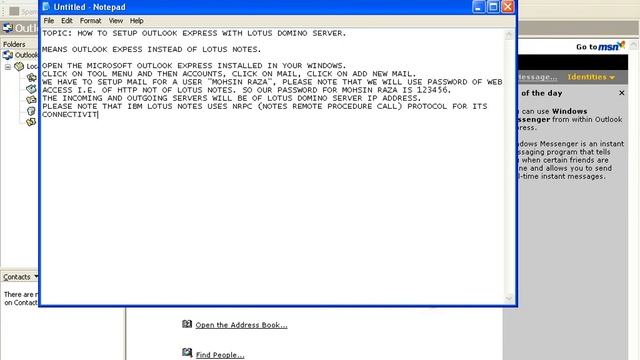 HOW TO SETUP OUTLOOK EXPRESS WITH DOMINO смотреть онлайн