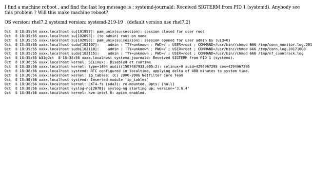 "systemd-journald: Received SIGTERM from PID 1 (systemd)" will cause linux restart? (2 Solutions!!) смотреть онлайн