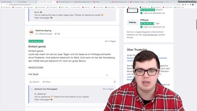 Honeygain HACK: 350-500€ pro Monat mit HoneyGain verdienen 💰🤑 Geld verdienen im Internet mit Apps смотреть онлайн