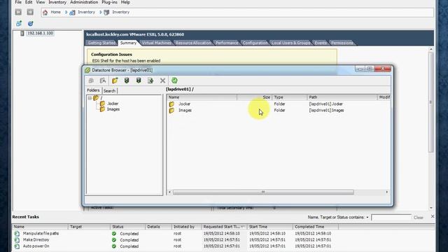 ESXi5 Video 5 - How to Upload ISO's to the Datastore on ESXi 5 using VMWare VSphere смотреть онлайн