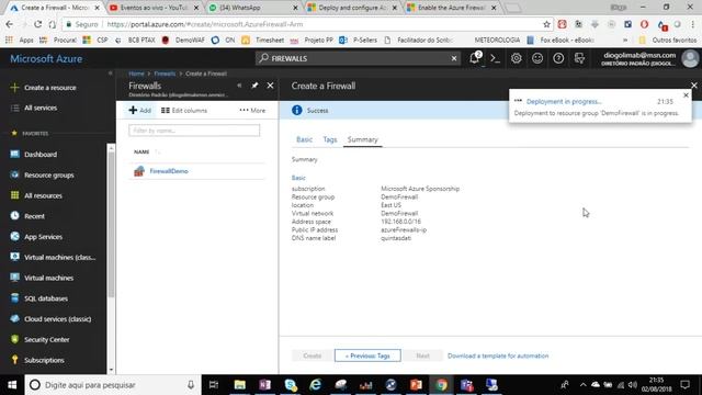 Quintas da TI 2018 - Azure Firewall смотреть онлайн