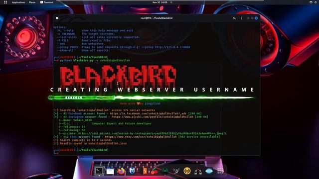 Social Media Username Enumeration Find Social Media Accounts | Blackbird OSINT смотреть онлайн
