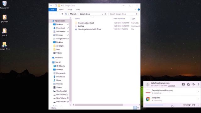 How to sync files in between computer and Google drive Automatically смотреть онлайн