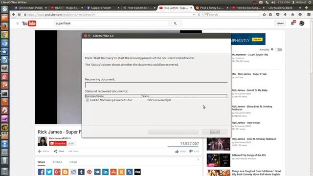 LibreOffice reoccurring recovery glitch смотреть онлайн