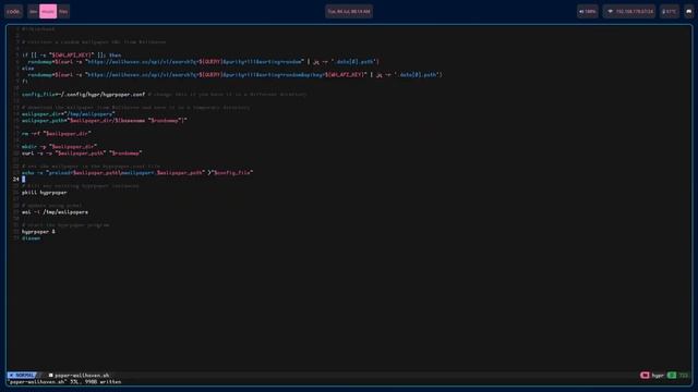 pywal, hyprland, kitty + custom waybar switcher смотреть онлайн