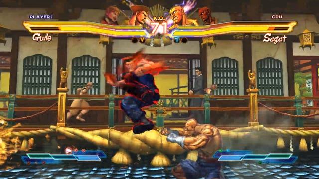 Street Fighter X Tekken Playthrough - Guile and Bob (Team Action 80's) смотреть онлайн