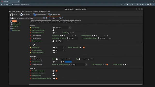 How To Thumbnails In MainSail, KlipperScreen And Klipper