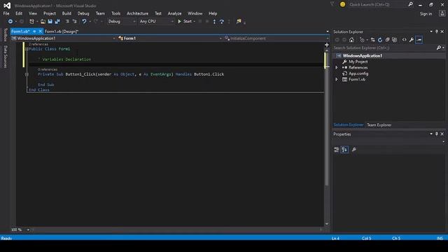 GUI Programming with Visual Basic - Determinant of a 2 X 2 Matrix смотреть онлайн