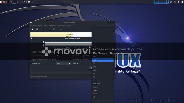 Como hacer particiones con Gparted en Kali linux. смотреть онлайн