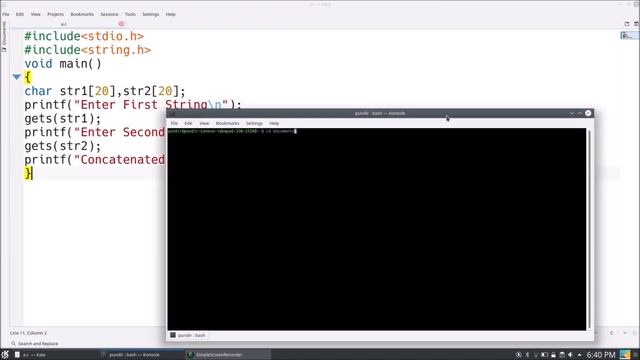 how to use gets () in ubuntu or linux | #basicinfo | #cprogramming смотреть онлайн