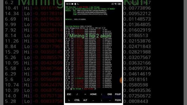 Mining Termux 999 dice | 1 HP 2 AKUN. смотреть онлайн