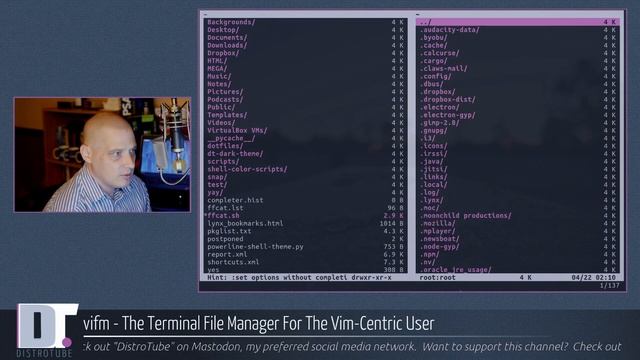 vifm - The Terminal File Manager For The Vim-Centric User смотреть онлайн