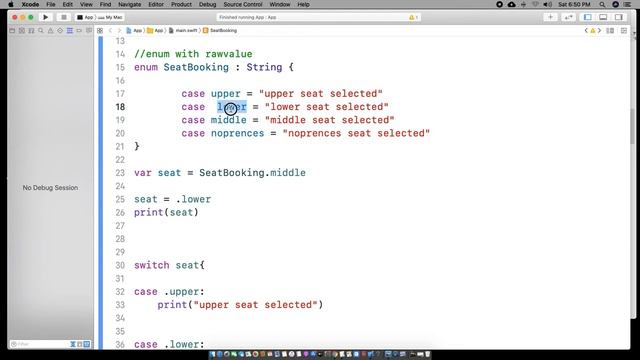 27-enum | Enumerations in Swift(iOS) смотреть онлайн