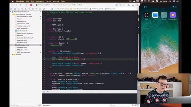 How to add Background Music and Sounds in SpriteKit and Swift 4 смотреть онлайн