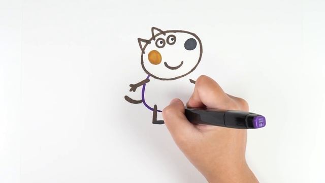 Let's Draw an Animated Danny Dog ! Learn Colors for Kids смотреть онлайн