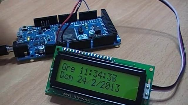 Arduino Due uso RTC interno con LCD смотреть онлайн