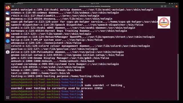 Delete Linux User | Learnomate Technologies смотреть онлайн