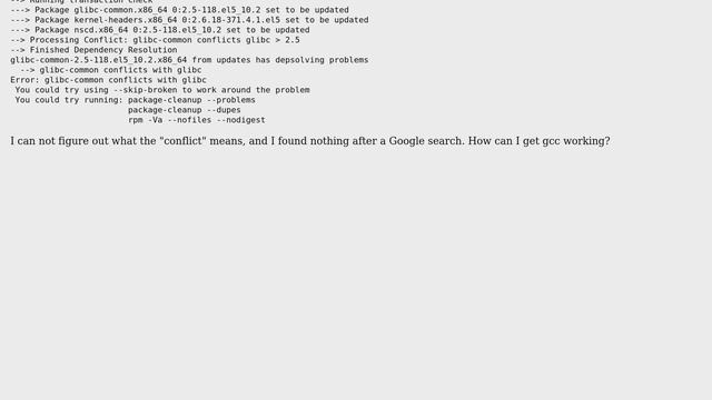 CentOS yum install gcc error: glibc-common conflicts with glibc (2 Solutions!!) смотреть онлайн