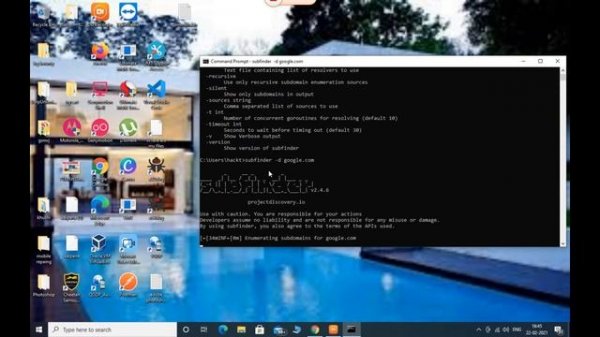 Subdomain recon - How to install subfinder and httpx in windows 10