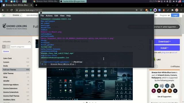 Kali-Linux icon themes change Easily! смотреть онлайн