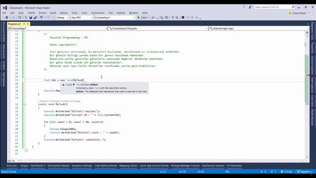 İleri Seviye C# : Paralel Programlama ve Task Parallel Library (TPL) смотреть онлайн