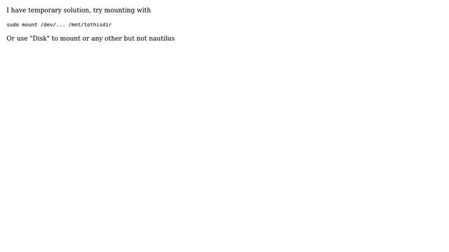 Ubuntu: "No object for D-Bus interface" when mounting with Nautilus (3 Solutions!!) смотреть онлайн