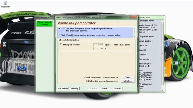 RESETER EPSON l120 смотреть онлайн