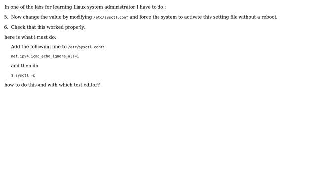 Ubuntu: How to edit my /etc/sysctl.conf file? смотреть онлайн