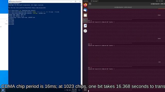 Side-channel file transfer between independent VM executed on the same host via CPU load modulation смотреть онлайн