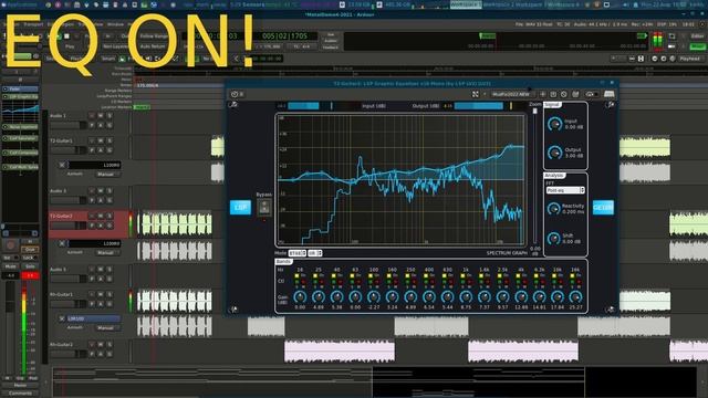 Linux / Ardour - Metal guitar mixing improvements | Tips | EzDrummer2 смотреть онлайн