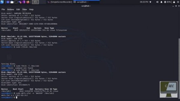 Disk Partition AND File System in linux - fdisk, cfdisk, mkfs