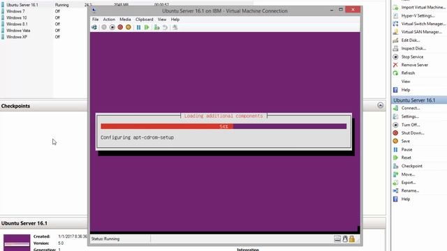 Install Ubuntu Server v16.1 on Virtual Machine using Hyper-V смотреть онлайн