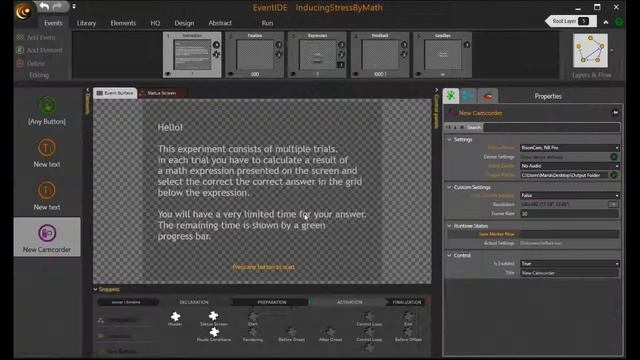Recording a synchronized surveillance video in psychological experiments смотреть онлайн