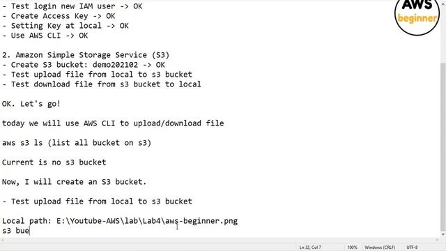 🔴 How to create an IAM user and create S3 bucket to upload/download file смотреть онлайн
