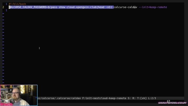 Calcurse with cloud syncing - A terminal tool (Linux) смотреть онлайн