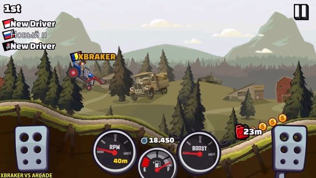 Hill Climb Racing 2 - TRACTOR Unlocked & Fully Upgraded Gameplay Walkthrough ( iOS, Android ) смотреть онлайн